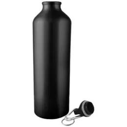 750ml Aluminium Water Bottle Black Open